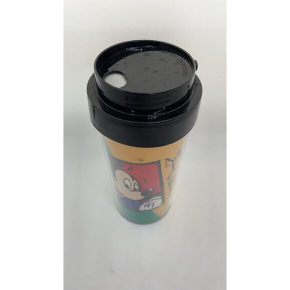 Retro Resort Walt Disney World Land Parks Mickey Mouse Thermo Plastic Cup Mug - Picture 2 of 3